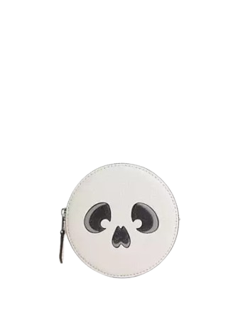 Coach Coin Case With Halloween Skull