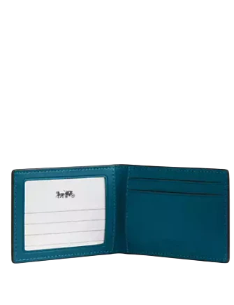 Coach Compact Billfold Wallet In Signature Canvas