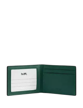Coach Compact Billfold Wallet In Signature Canvas