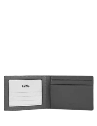 Coach Compact Billfold Wallet In Signature Leather