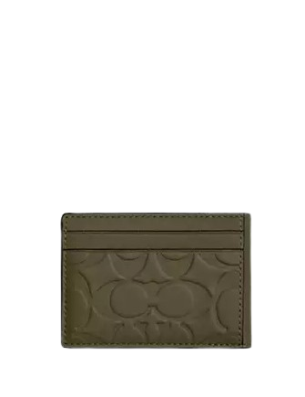 Coach Compact Billfold Wallet In Signature Leather