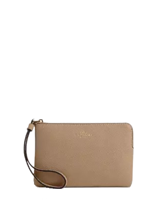 Coach Corner Zip Wristlet
