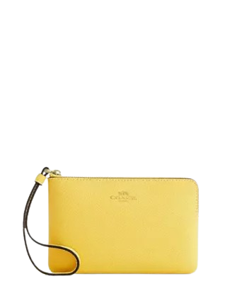 Coach Corner Zip Wristlet
