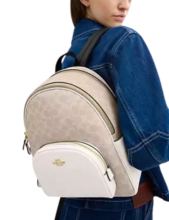 Coach Court Backpack In Signature Canvas