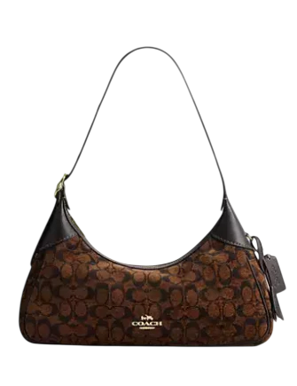 Coach Ella Small Shoulder Bag In Signature Chenille