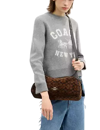 Coach Ella Small Shoulder Bag In Signature Chenille