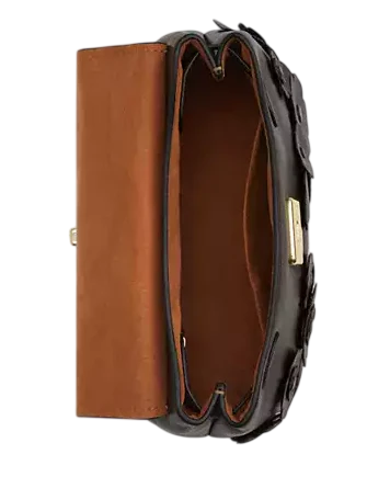 Coach Emory Top Handle Bag With Floral Applique