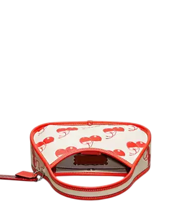 Coach Ergo Bag In Coachtopia Leather With Cherry Print
