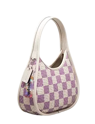 Coach Ergo Bag With Woven Checkerboard In Repurposed Leather