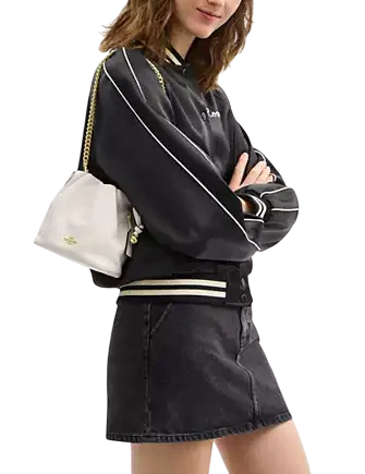 Coach Faye Mini Drawstring Bag With Ruching