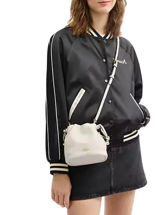 Coach Faye Mini Drawstring Bag With Ruching