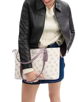 Coach Gallery Tote Bag With Floral Print
