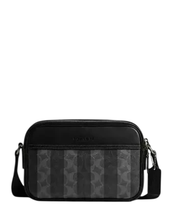 Coach Graham Crossbody Bag In Signature Canvas With Stripes
