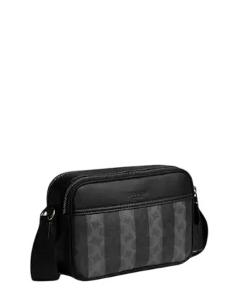 Coach Graham Crossbody Bag In Signature Canvas With Stripes