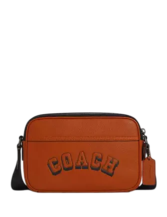 Coach Graham Crossbody Bag With Varsity Motif