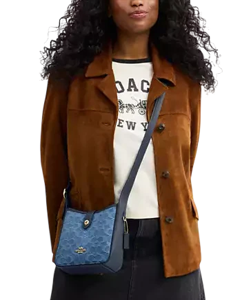 Coach Hadley Mini Crossbody Bag In Signature Denim