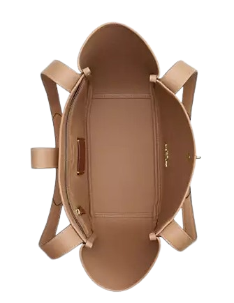 Coach Hadley Turnlock Tote Bag With Signature Canvas