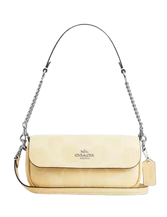 Coach Hailey Flap Bag In Signature Canvas