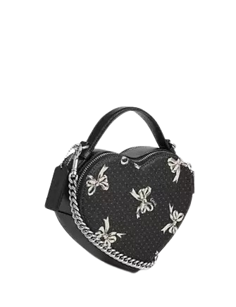 Coach Heart Crossbody Bag With Bow Print