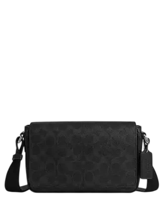 Coach Jack Small Flap Crossbody Bag In Signature Canvas