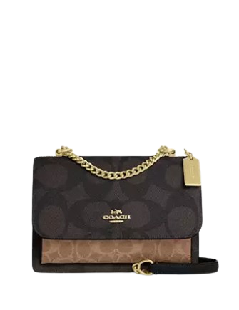 Coach Klare Crossbody Bag In Blocked Signature Canvas