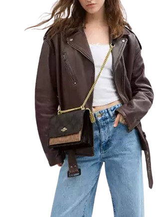 Coach Klare Crossbody Bag In Blocked Signature Canvas