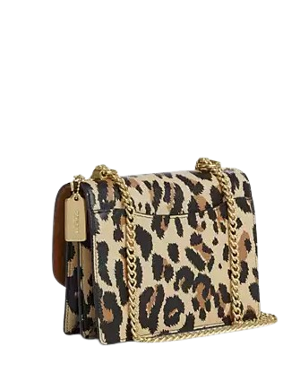 Coach Klare Crossbody Bag With Leopard Print And Signature Canvas