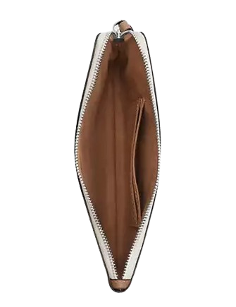 Coach Large Corner Zip Wristlet In Signature Canvas
