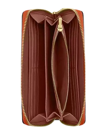 Coach Long Zip Around Wallet In Signature Canvas