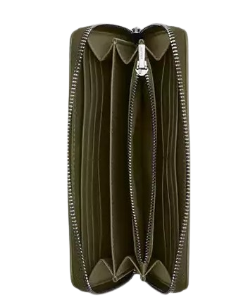 Coach Long Zip Around Wallet In Signature Jacquard