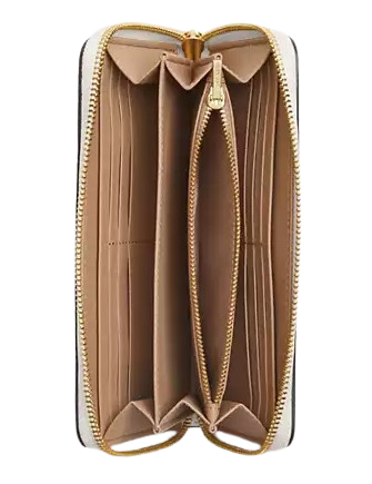Coach Long Zip Around Wallet With Lips Print