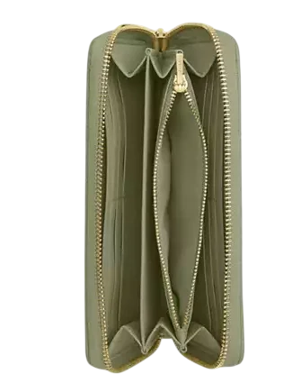 Coach Long Zip Around Wallet With Quilting