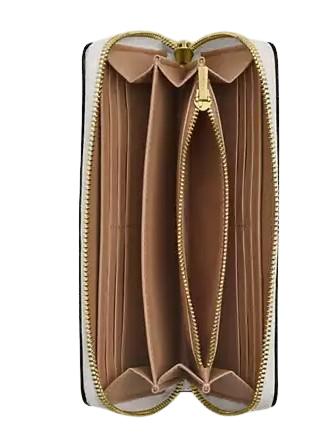 Coach Long Zip Around Wallet With Star Print