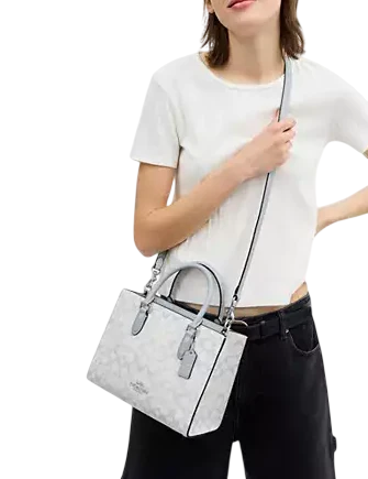Coach Maggie Small Tote Bag In Pretty Signature Canvas