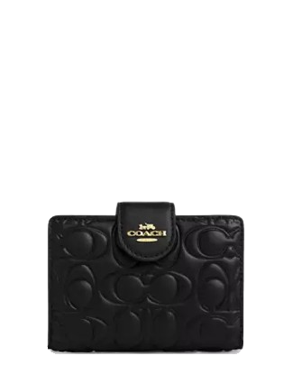 Coach Medium Corner Zip Wallet In Signature Leather