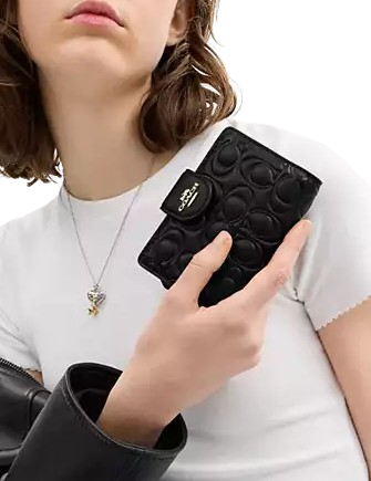 Coach Medium Corner Zip Wallet In Signature Leather