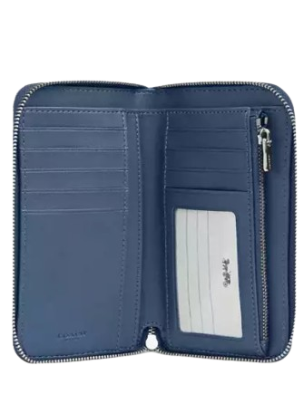 Coach Medium Id Zip Wallet With Quilting