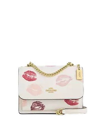 Coach Mini Klare Crossbody With Lips Print