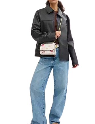 Coach Mini Klare Crossbody With Lips Print