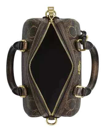 Coach Mini Rowan Crossbody Bag In Loved Signature Canvas With Charms