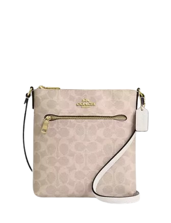 Coach Mini Rowan File Bag In Signature Canvas