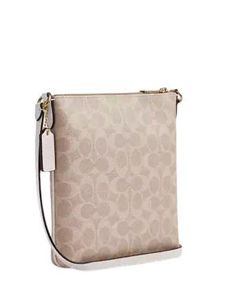 Coach Mini Rowan File Bag In Signature Canvas