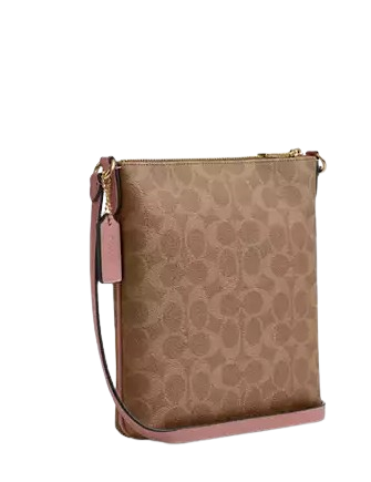 Coach Mini Rowan File Bag In Signature Canvas