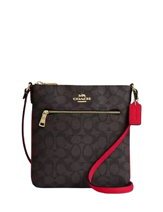 Coach Mini Rowan File Bag In Signature Canvas