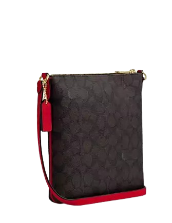 Coach Mini Rowan File Bag In Signature Canvas