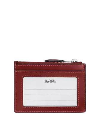 Coach Mini Skinny Id Case In Signature Denim