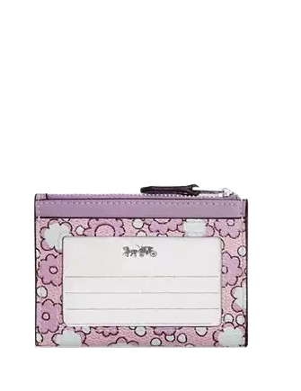 Coach Mini Skinny Id Case With Floral Print