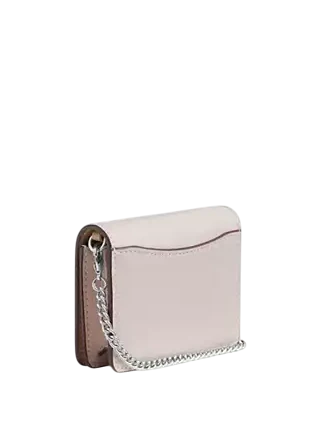 Coach Mini Wallet On A Chain With Sparkly Butterfly Print