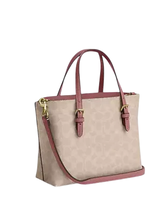 Coach Mollie Tote Bag 25 In Signature Canvas With Heart Charm