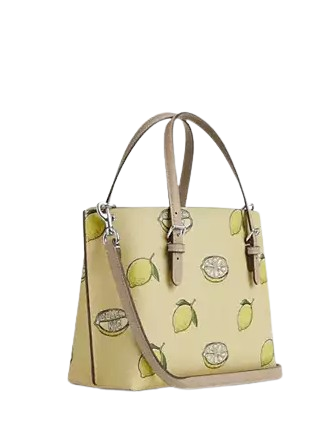 Coach Mollie Tote Bag 25 With Lemon Print